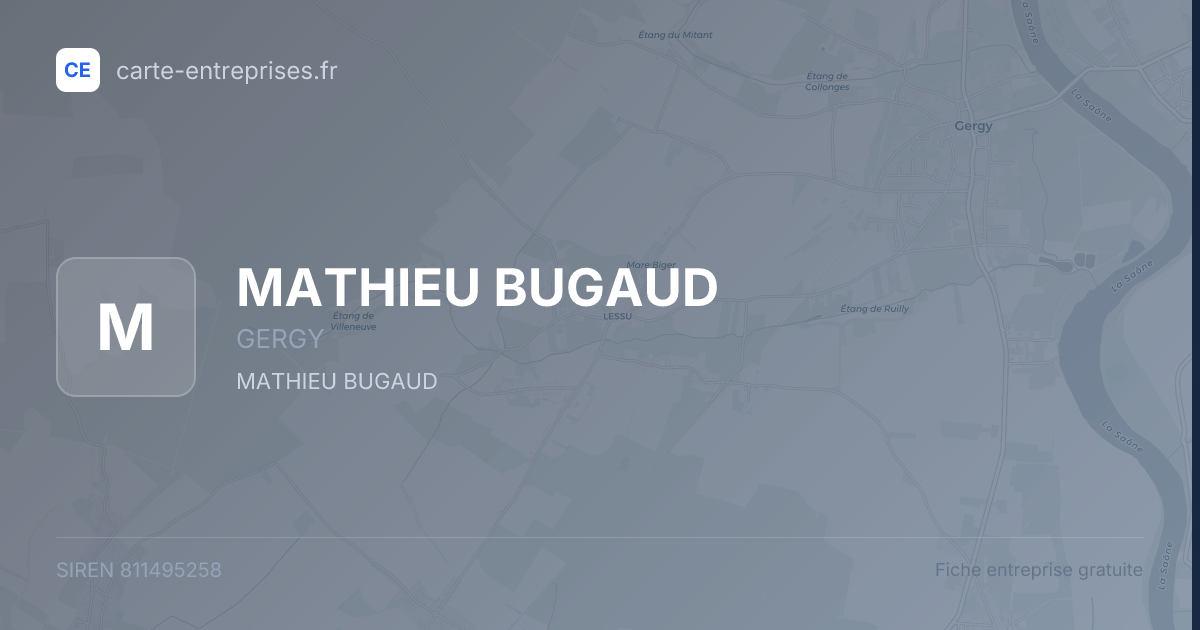 MATHIEU BUGAUD — 811495258 — fiche entreprise