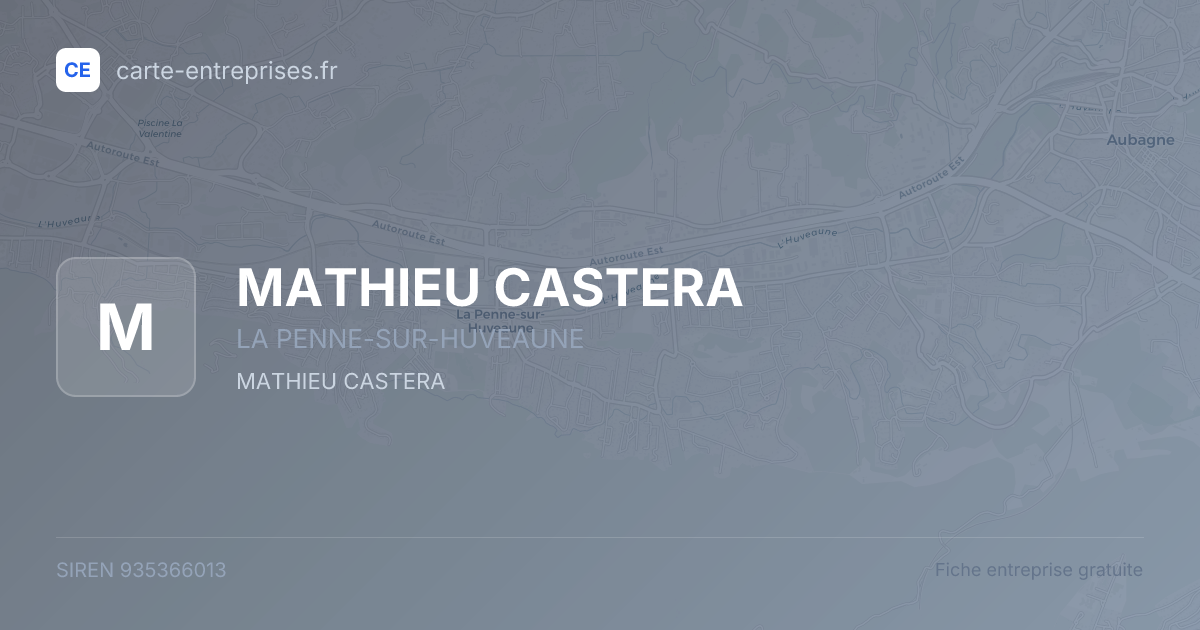 MATHIEU CASTERA — 935366013 — fiche entreprise