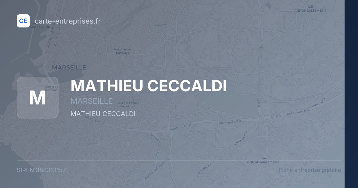 MATHIEU CECCALDI — 388313157 — fiche entreprise