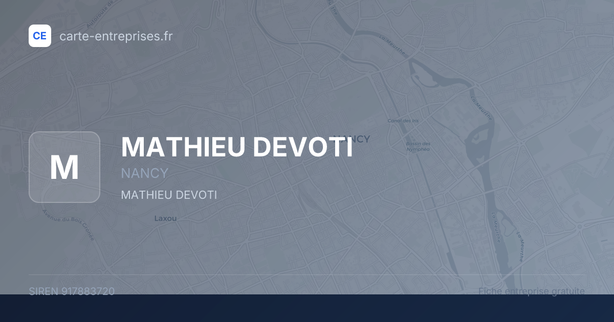 MATHIEU DEVOTI — 917883720 — fiche entreprise