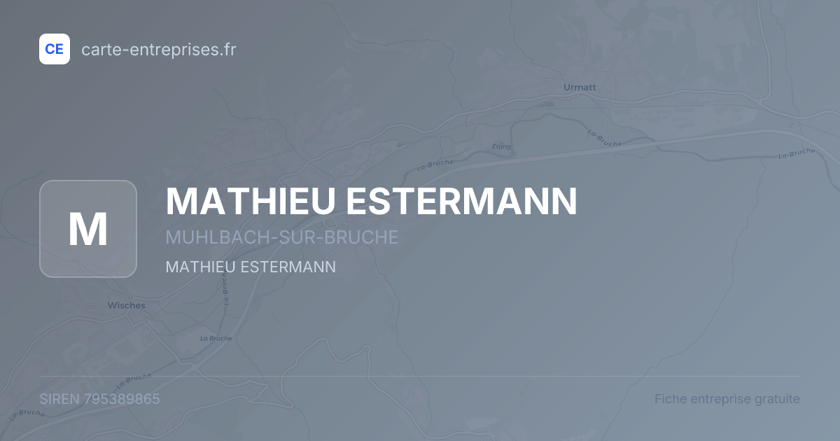 MATHIEU ESTERMANN — 795389865 — fiche entreprise