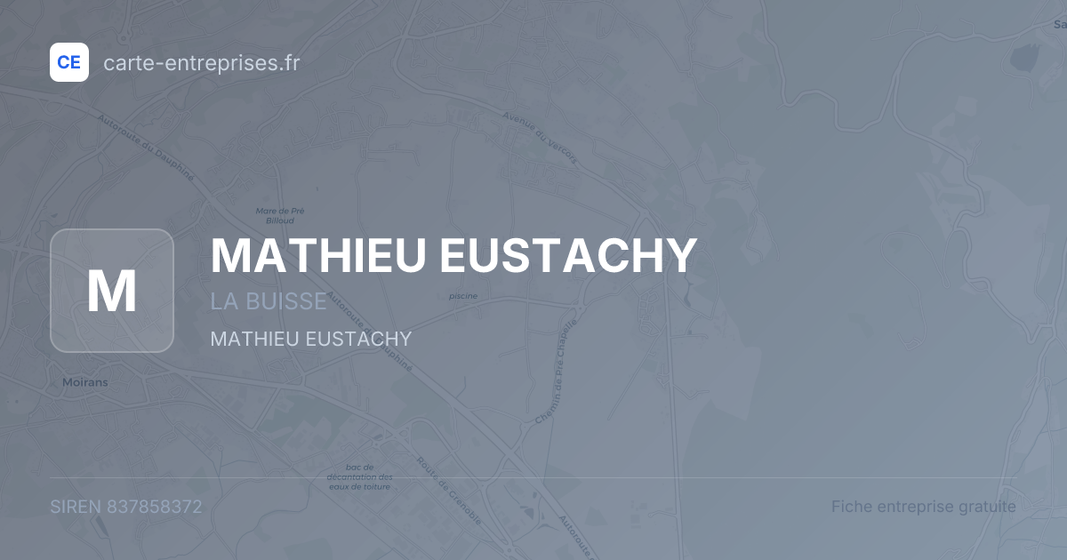 MATHIEU EUSTACHY — 837858372 — fiche entreprise