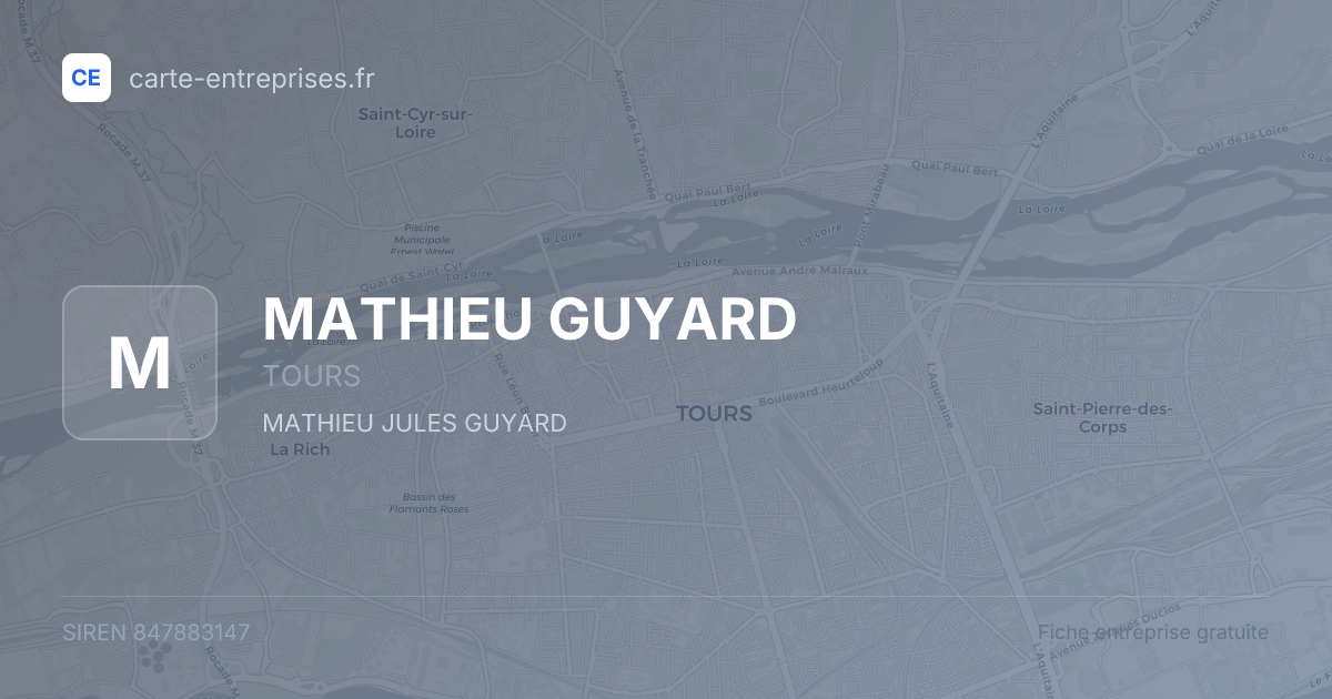 MATHIEU GUYARD — 847883147 — fiche entreprise