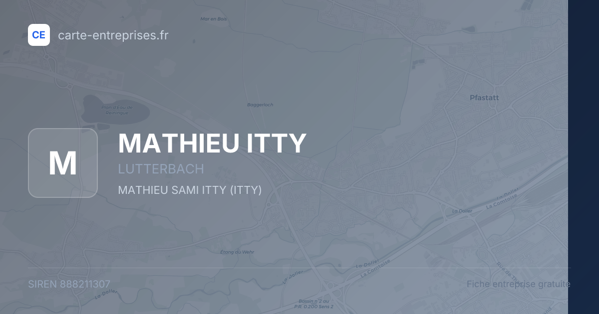 MATHIEU ITTY — 888211307 — fiche entreprise