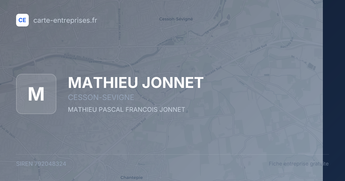 MATHIEU JONNET — 792048324 — fiche entreprise