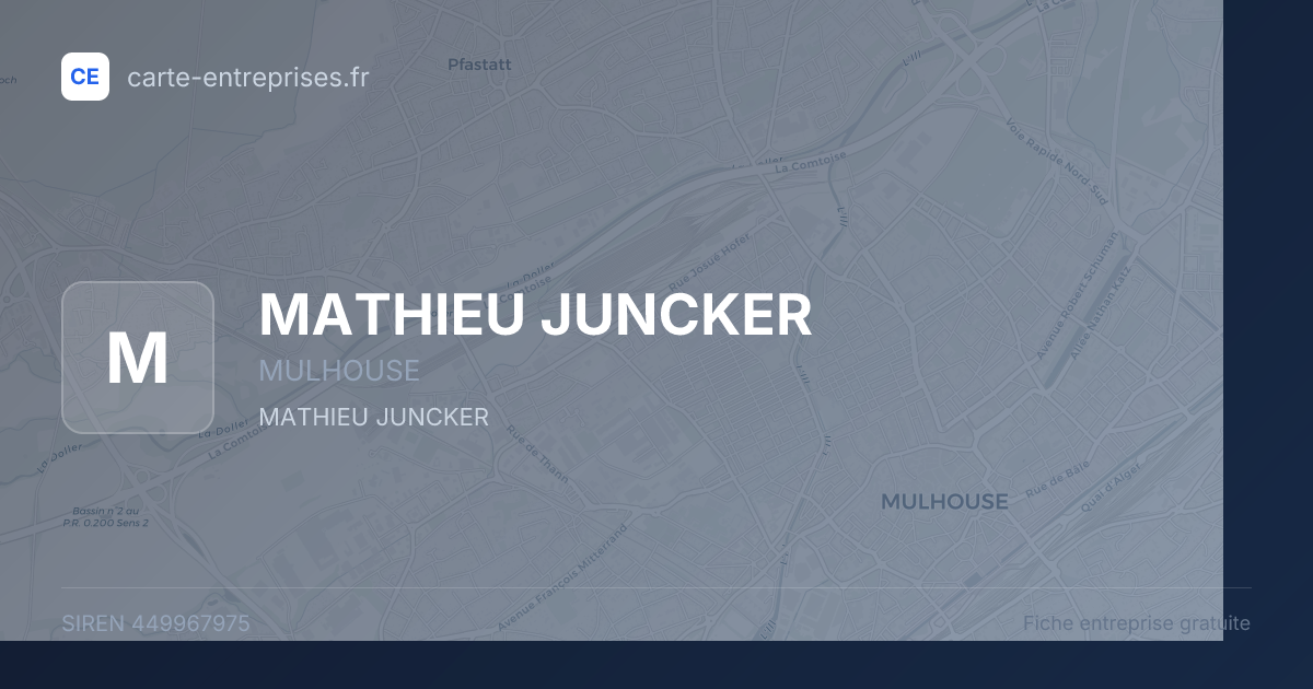 MATHIEU JUNCKER — 449967975 — fiche entreprise