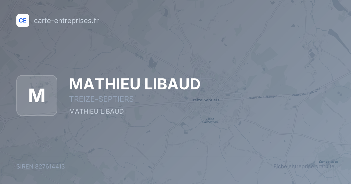 MATHIEU LIBAUD — 827614413 — fiche entreprise