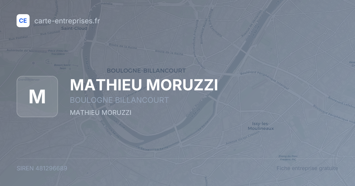 MATHIEU MORUZZI — 481296689 — fiche entreprise