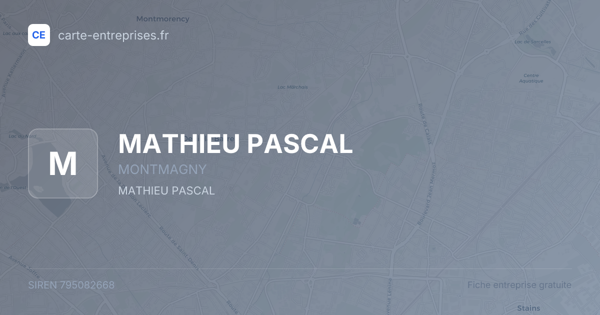 MATHIEU PASCAL — 795082668 — fiche entreprise