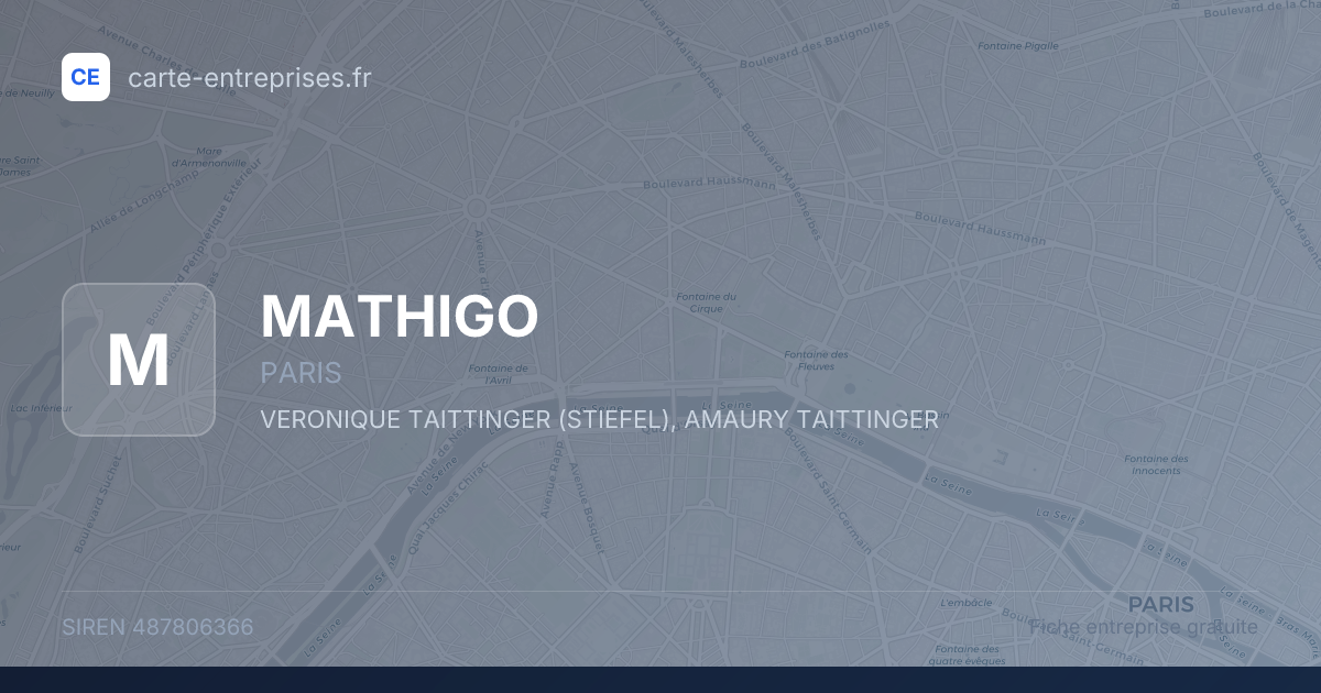 MATHIGO — 487806366 — fiche entreprise