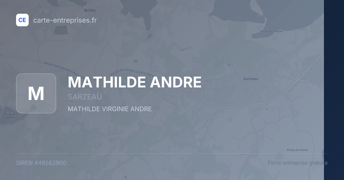 MATHILDE ANDRE — 448562900 — fiche entreprise