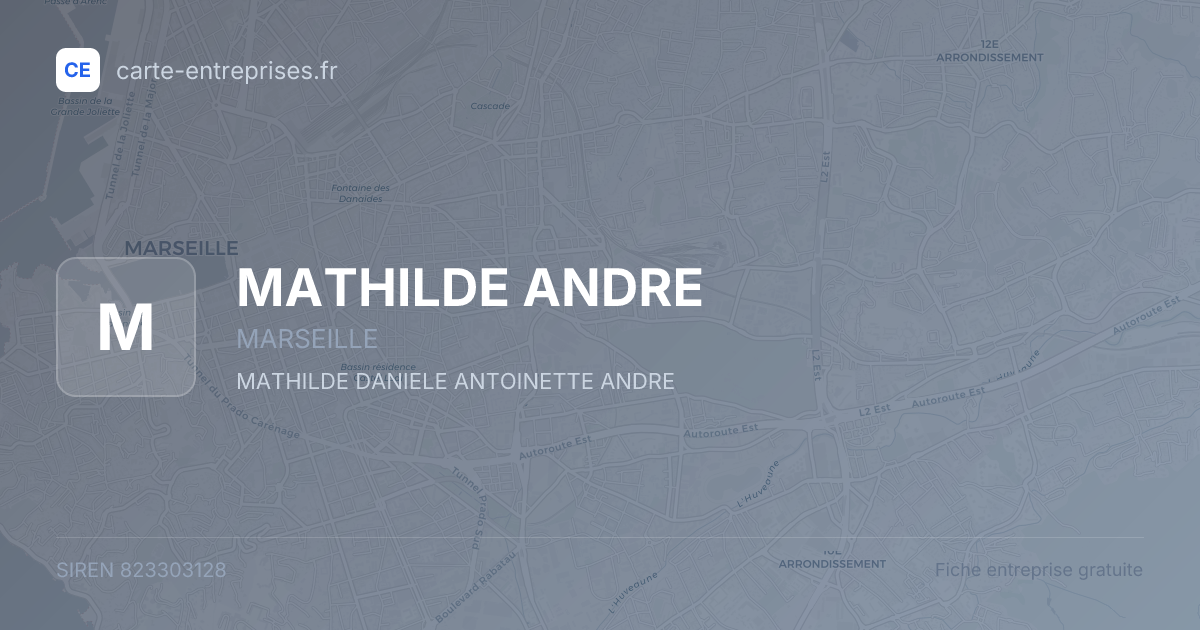 MATHILDE ANDRE — 823303128 — fiche entreprise