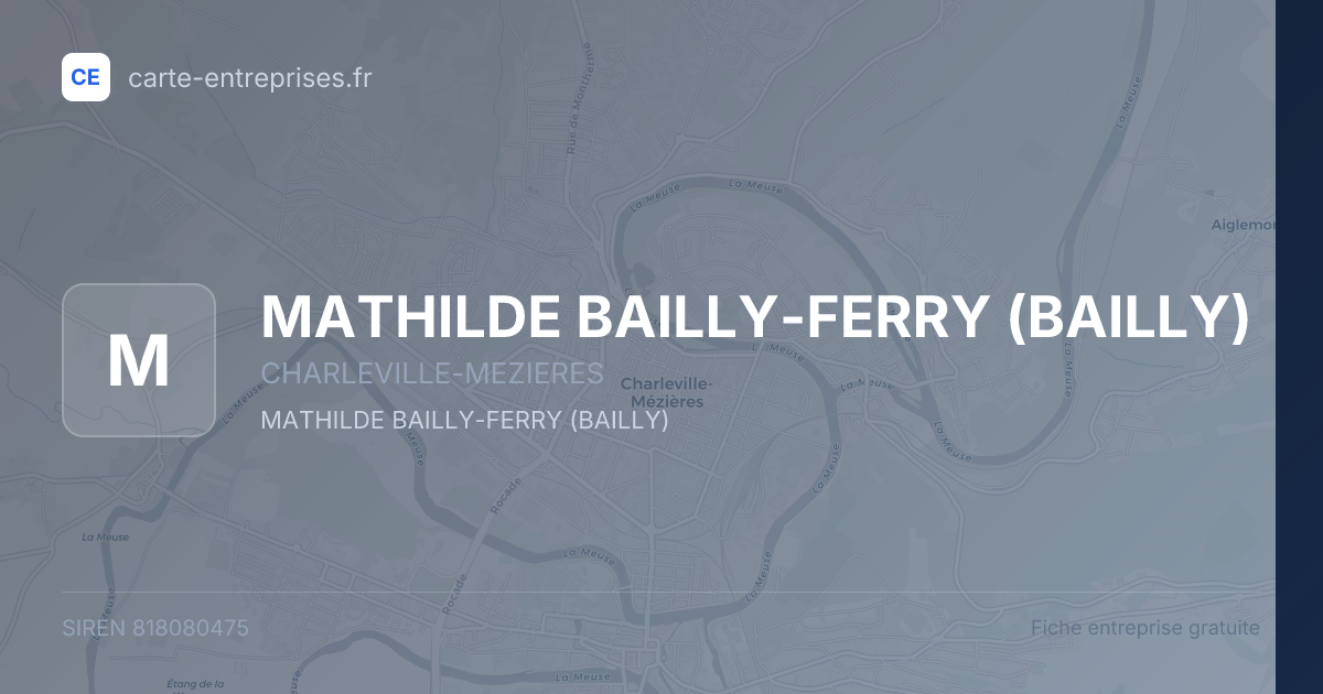 MATHILDE BAILLY-FERRY (BAILLY) — 818080475 — fiche entreprise