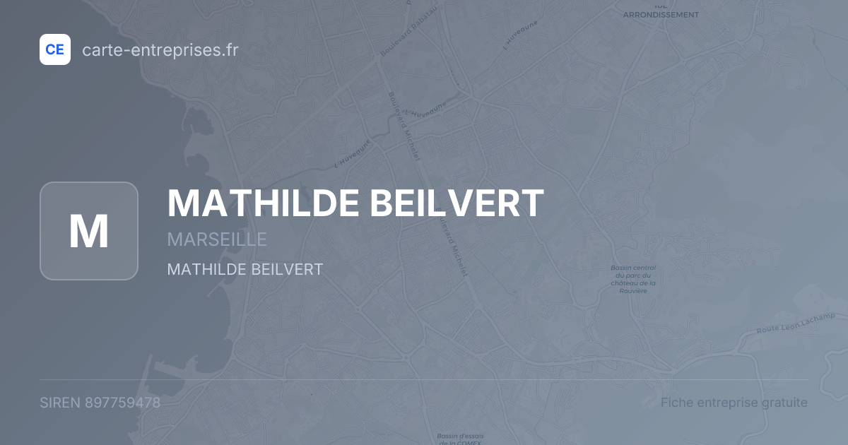 MATHILDE BEILVERT — 897759478 — fiche entreprise