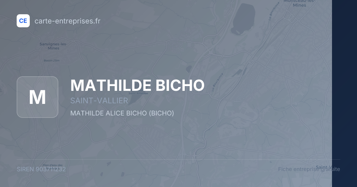 MATHILDE BICHO — 903711232 — fiche entreprise
