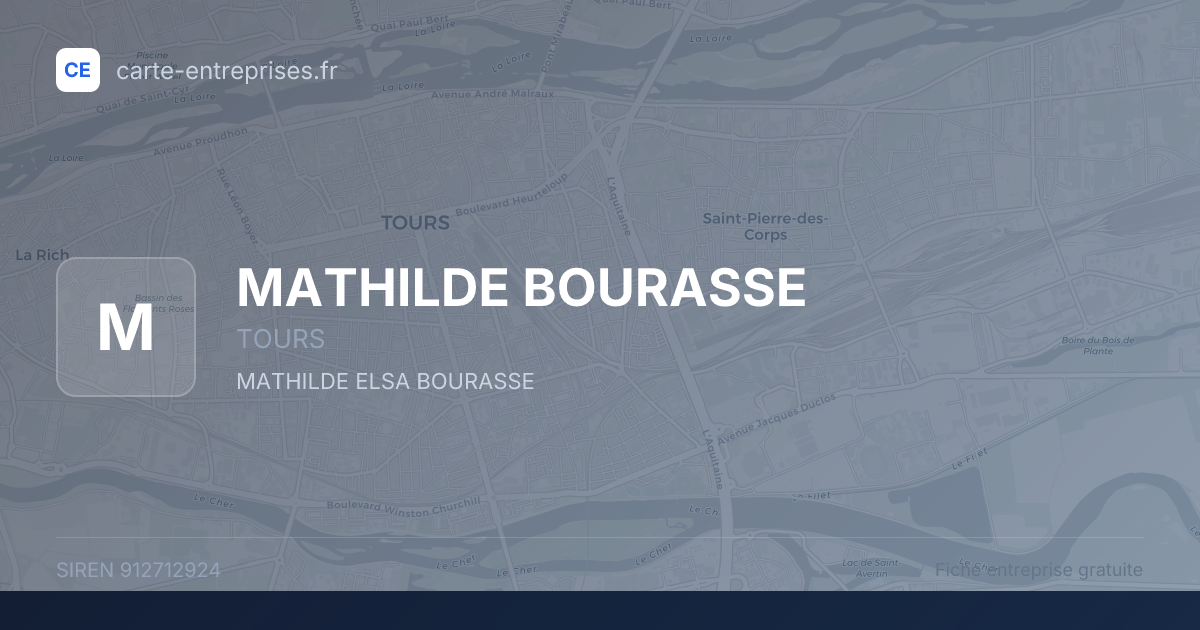 MATHILDE BOURASSE — 912712924 — fiche entreprise