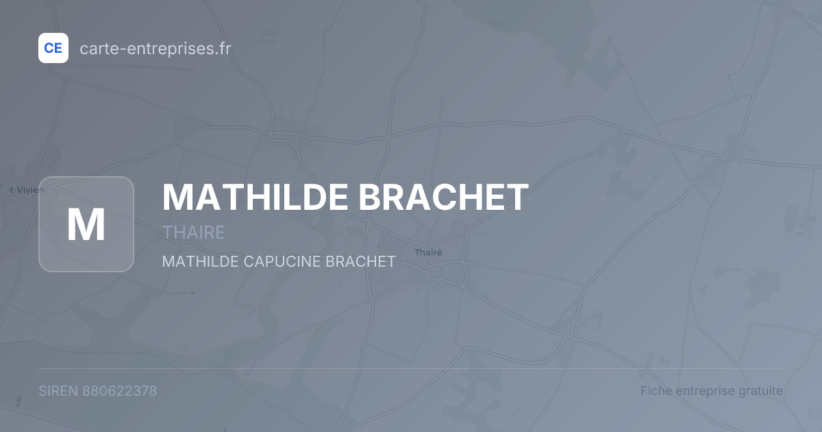 MATHILDE BRACHET — 880622378 — fiche entreprise
