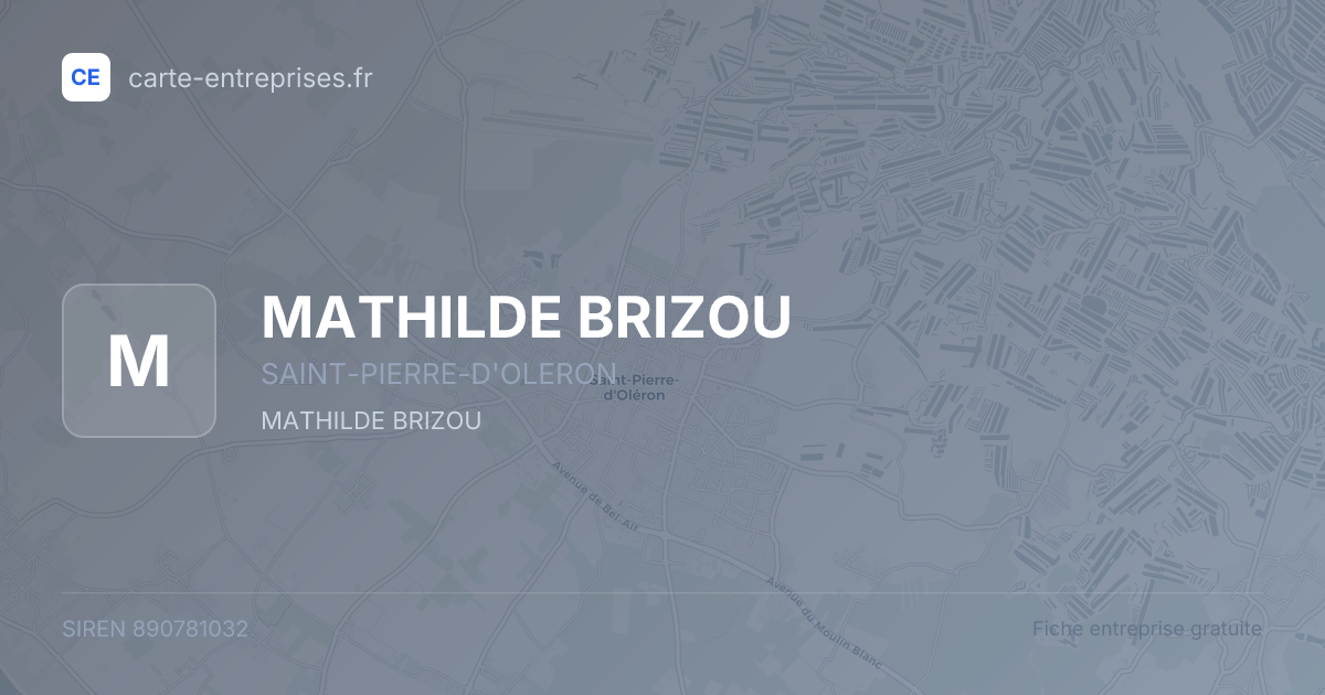MATHILDE BRIZOU — 890781032 — fiche entreprise