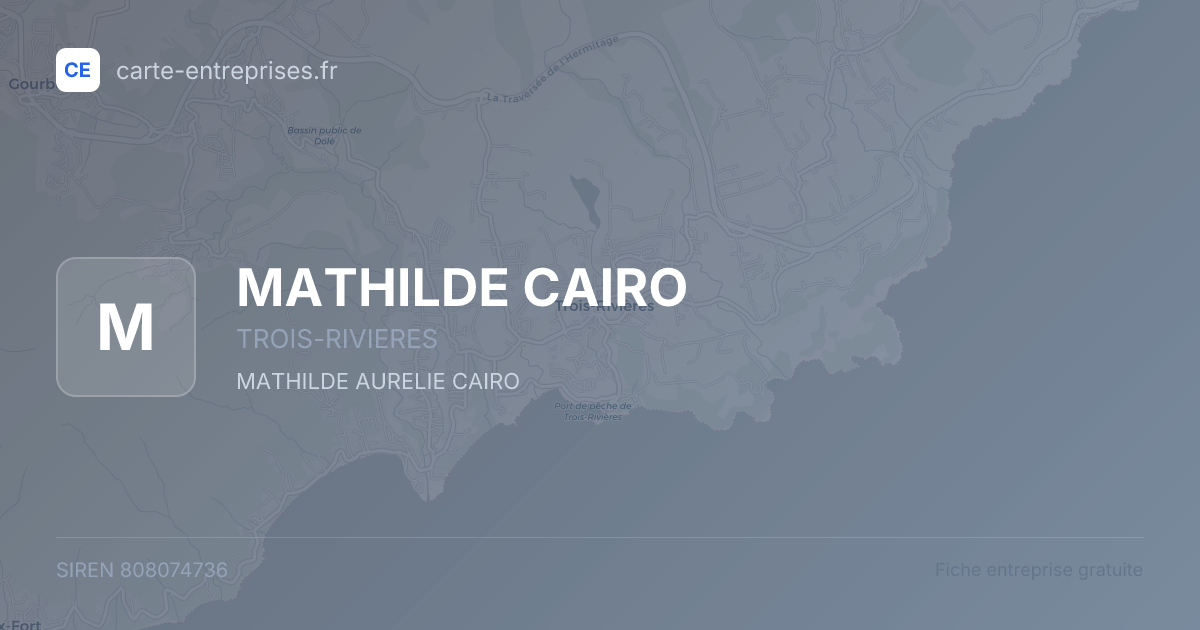 MATHILDE CAIRO — 808074736 — fiche entreprise