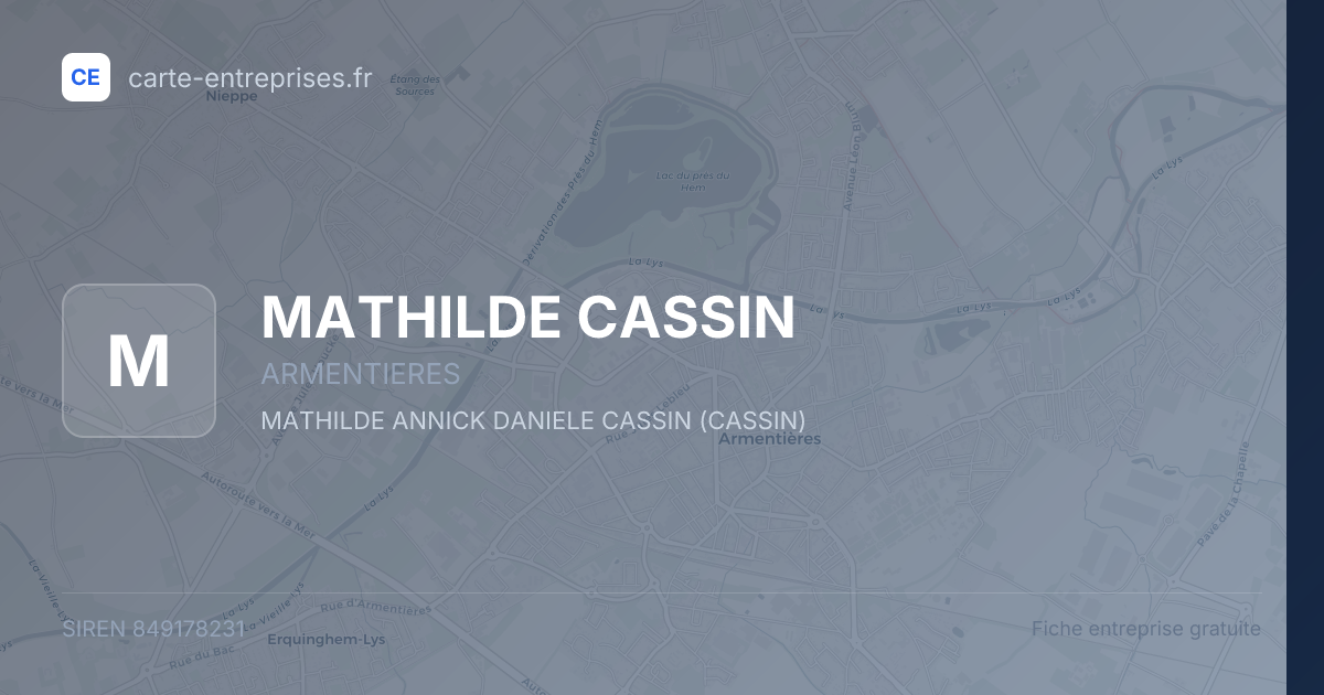 MATHILDE CASSIN — 849178231 — fiche entreprise