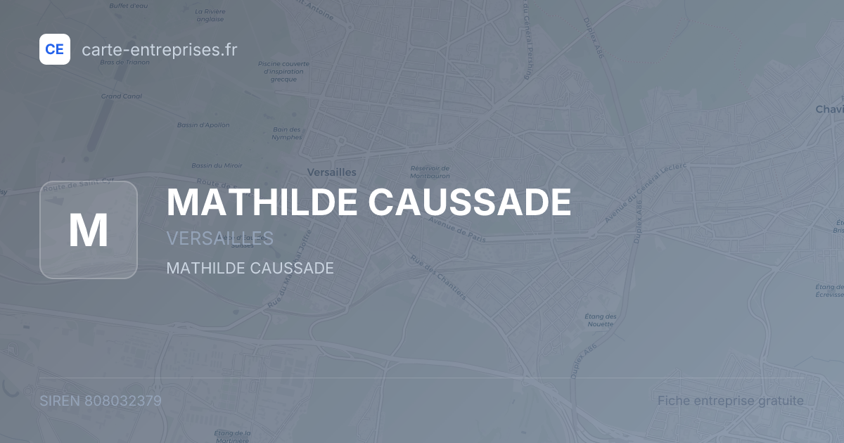 MATHILDE CAUSSADE — 808032379 — fiche entreprise