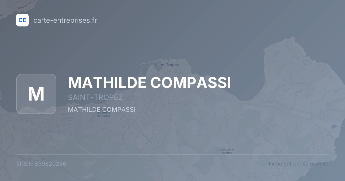MATHILDE COMPASSI — 899820286 — fiche entreprise