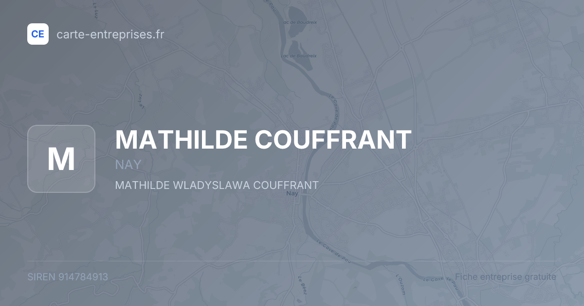 MATHILDE COUFFRANT — 914784913 — fiche entreprise