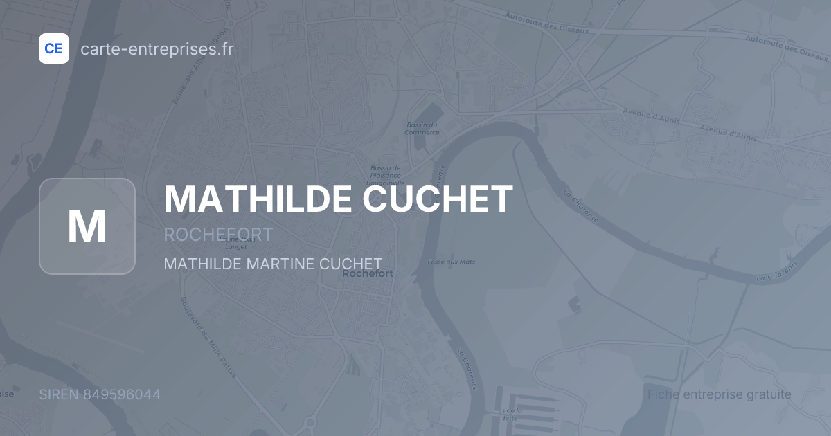 MATHILDE CUCHET — 849596044 — fiche entreprise