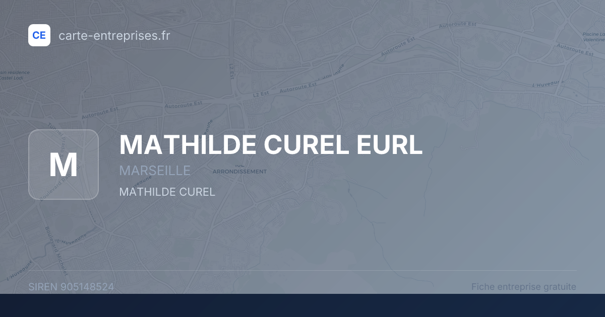 MATHILDE CUREL EURL — 905148524 — fiche entreprise