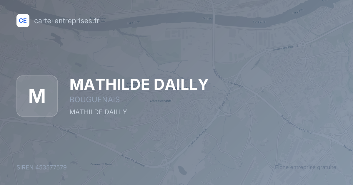 MATHILDE DAILLY — 453577579 — fiche entreprise