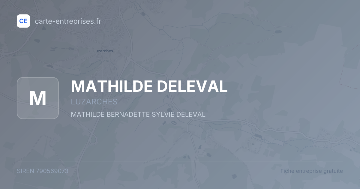MATHILDE DELEVAL — 790569073 — fiche entreprise