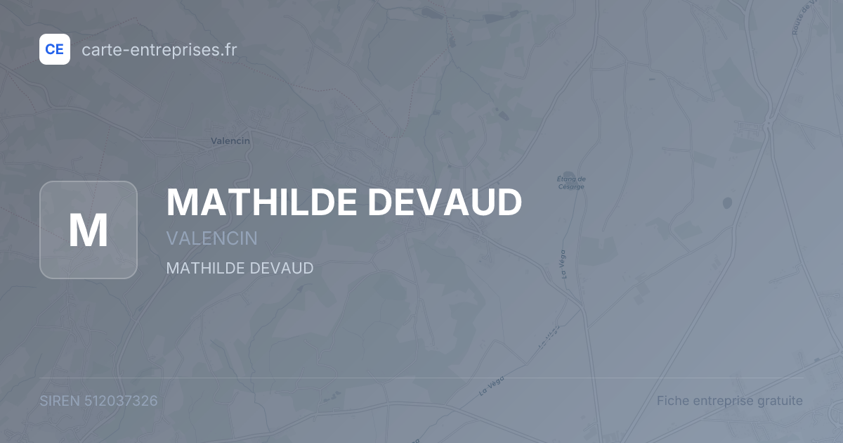 MATHILDE DEVAUD — 512037326 — fiche entreprise