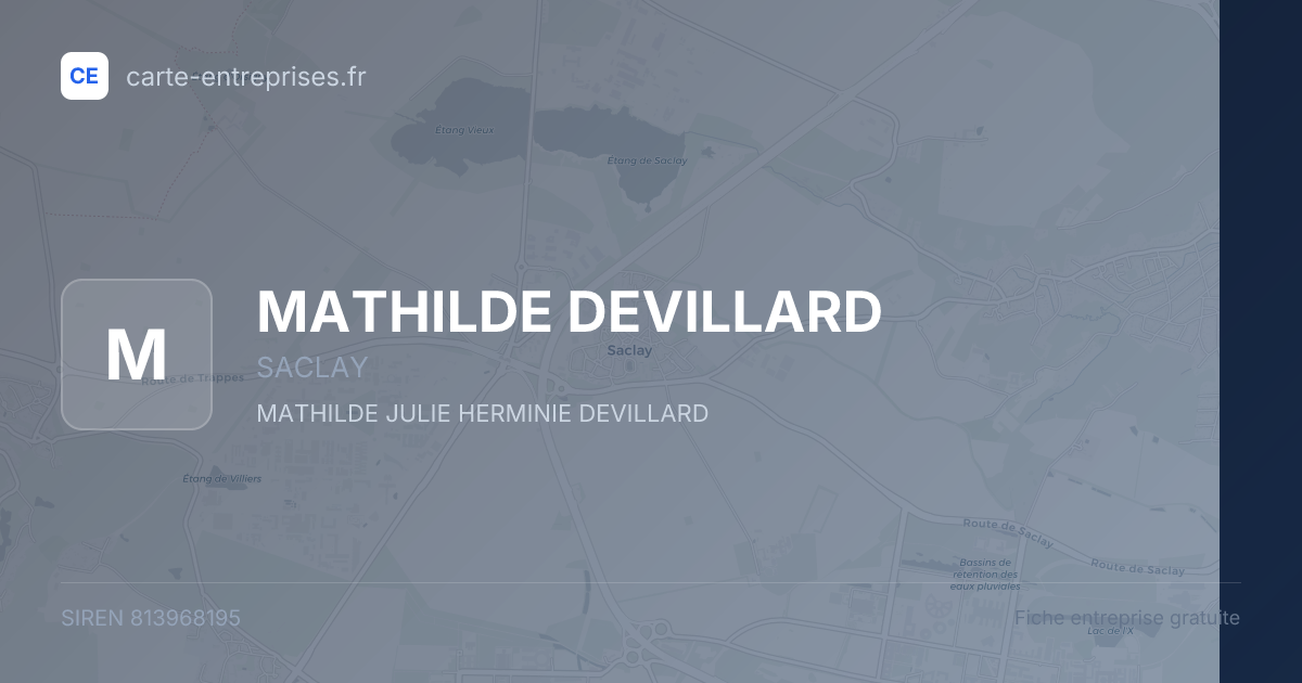 MATHILDE DEVILLARD — 813968195 — fiche entreprise