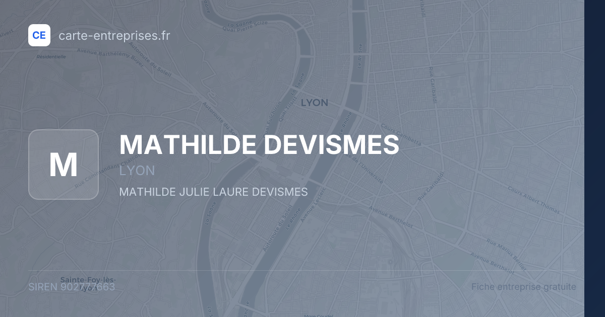 MATHILDE DEVISMES — 902777663 — fiche entreprise