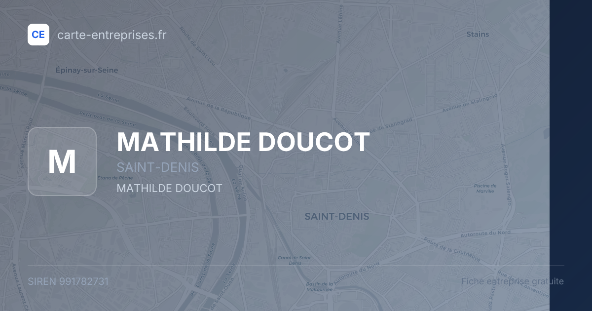 MATHILDE DOUCOT — 991782731 — fiche entreprise