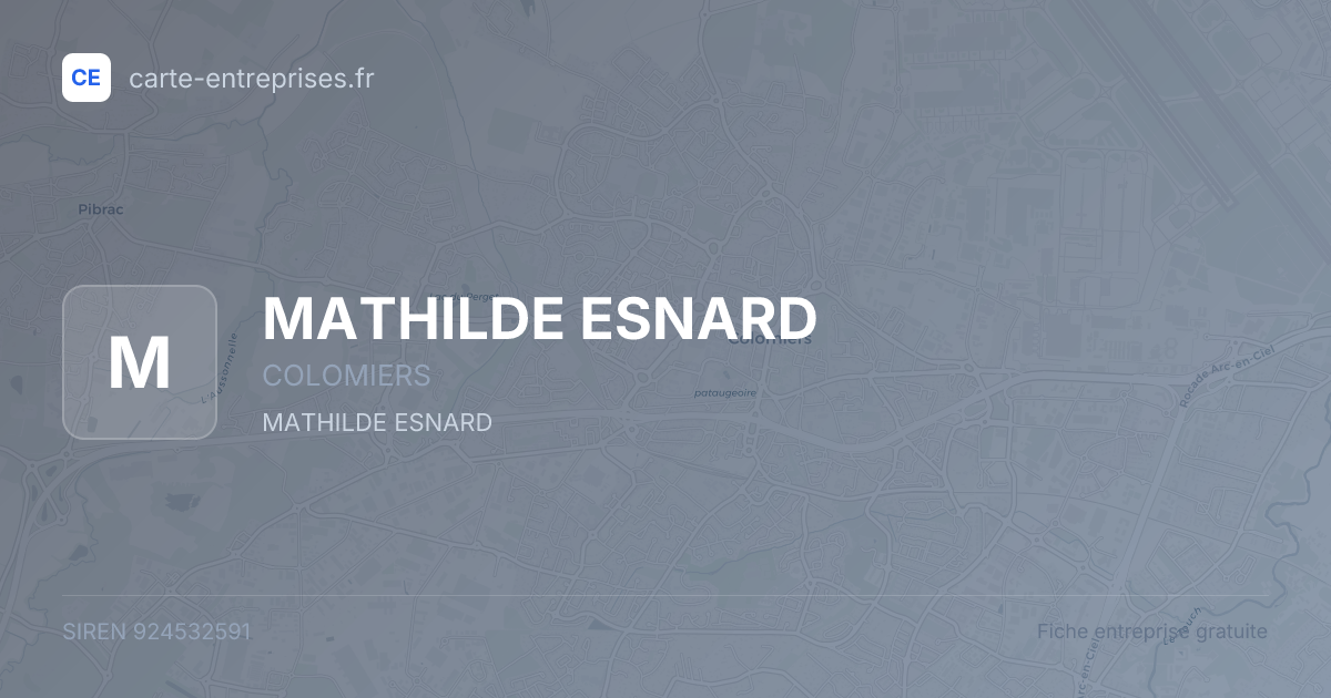 MATHILDE ESNARD — 924532591 — fiche entreprise