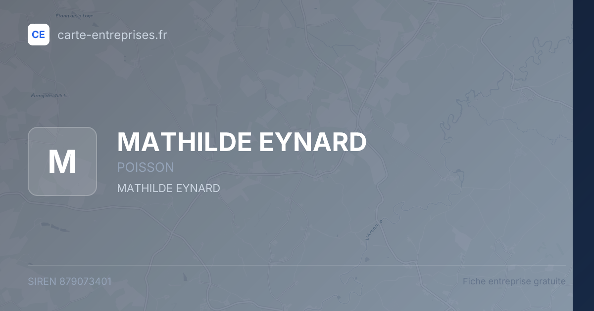 MATHILDE EYNARD — 879073401 — fiche entreprise