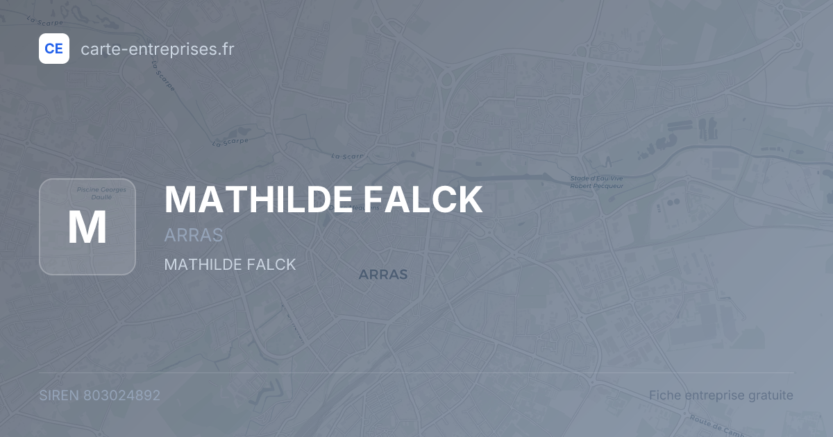 MATHILDE FALCK — 803024892 — fiche entreprise