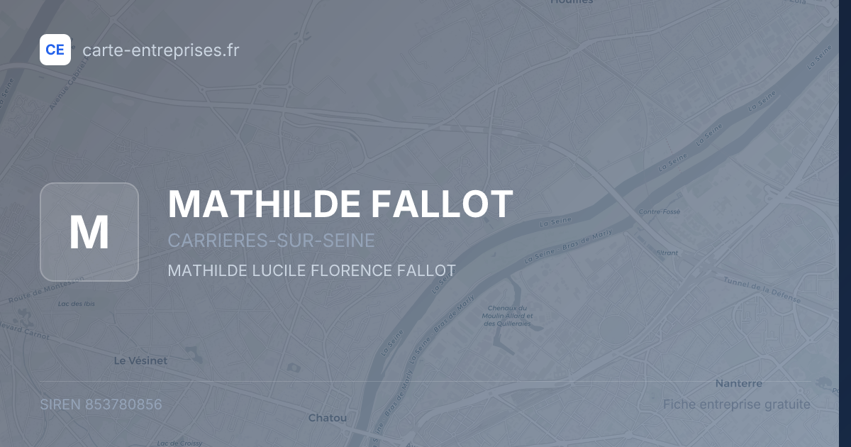 MATHILDE FALLOT — 853780856 — fiche entreprise