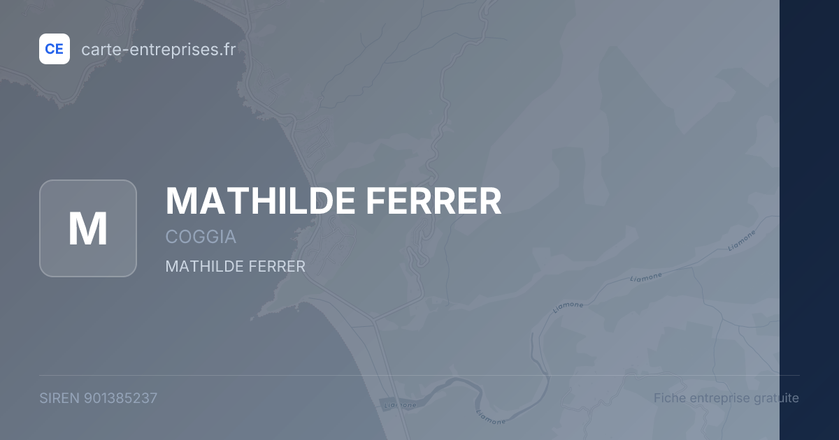 MATHILDE FERRER — 901385237 — fiche entreprise