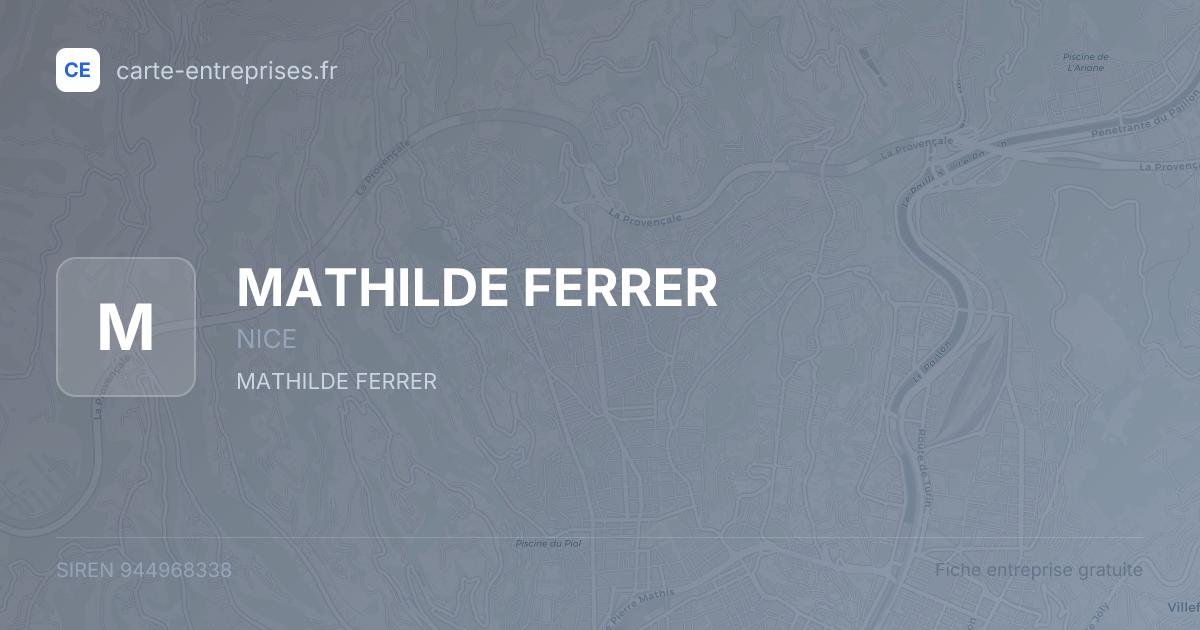 MATHILDE FERRER — 944968338 — fiche entreprise
