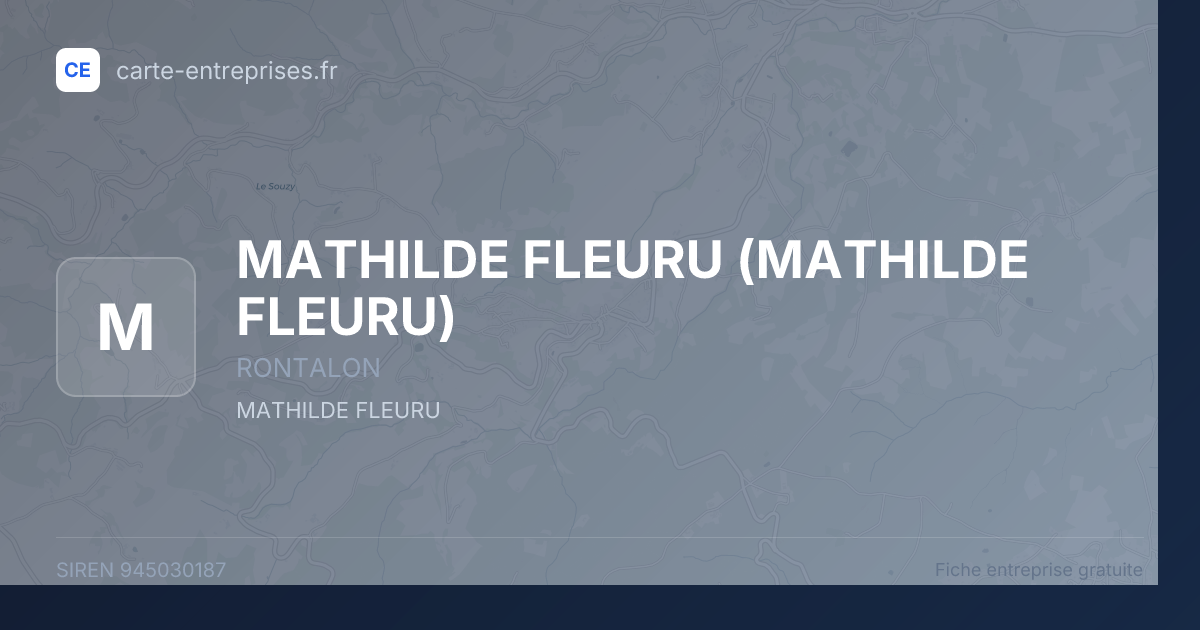 MATHILDE FLEURU — 945030187 — fiche entreprise