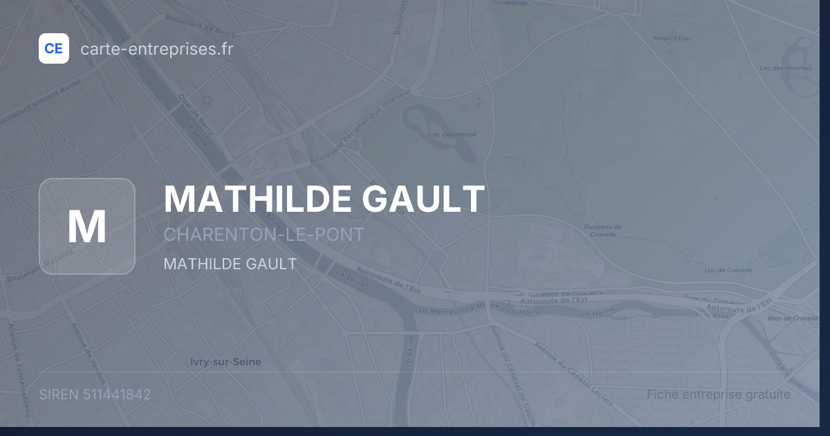 MATHILDE GAULT — 511441842 — fiche entreprise