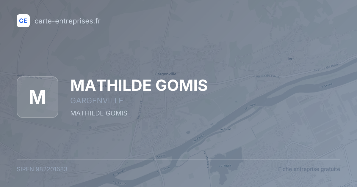 MATHILDE GOMIS — 982201683 — fiche entreprise