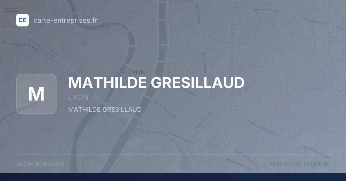 MATHILDE GRESILLAUD — 901858316 — fiche entreprise
