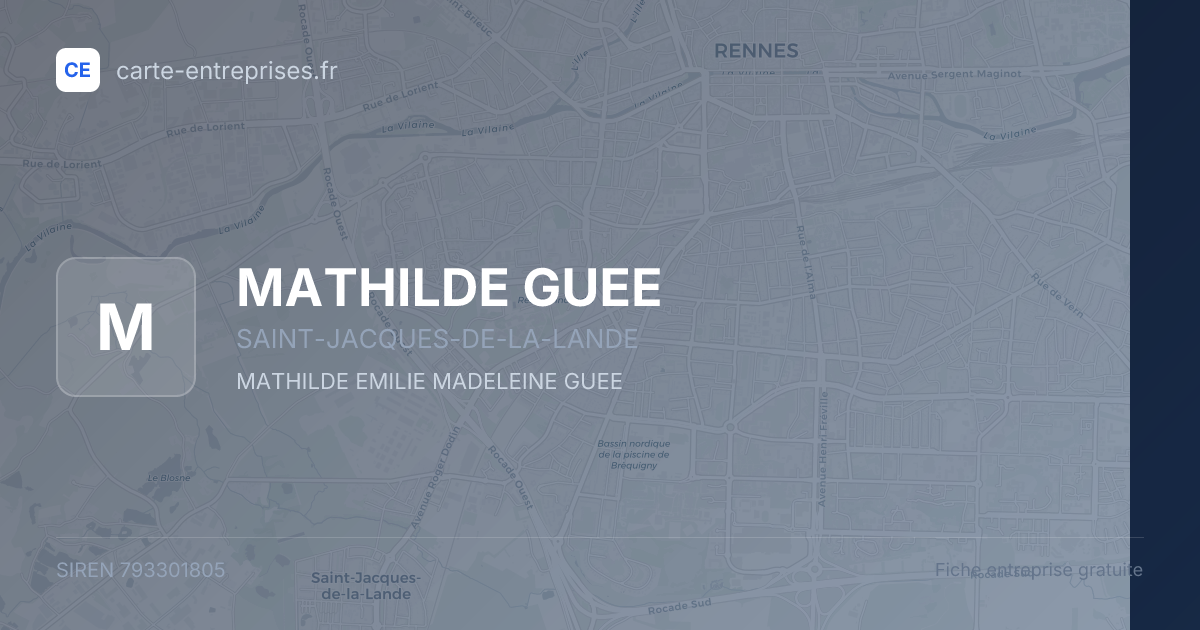 MATHILDE GUEE — 793301805 — fiche entreprise