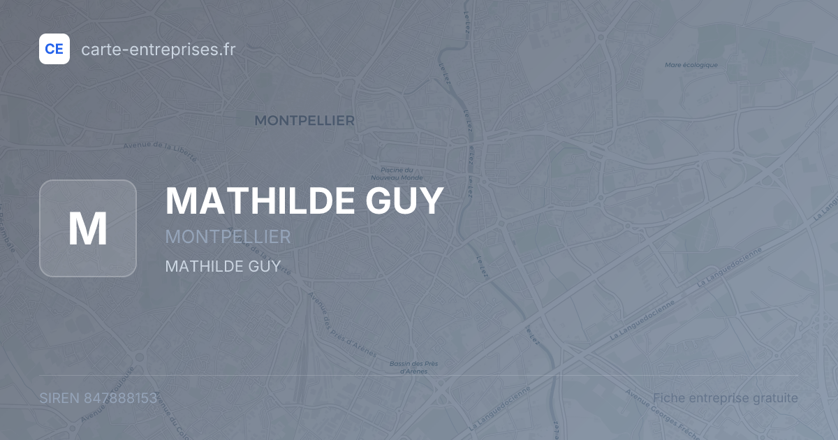 MATHILDE GUY — 847888153 — fiche entreprise