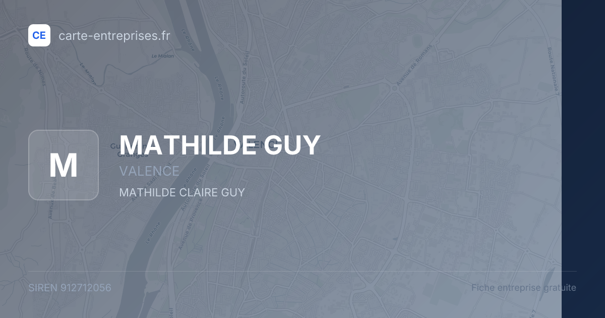 MATHILDE GUY — 912712056 — fiche entreprise