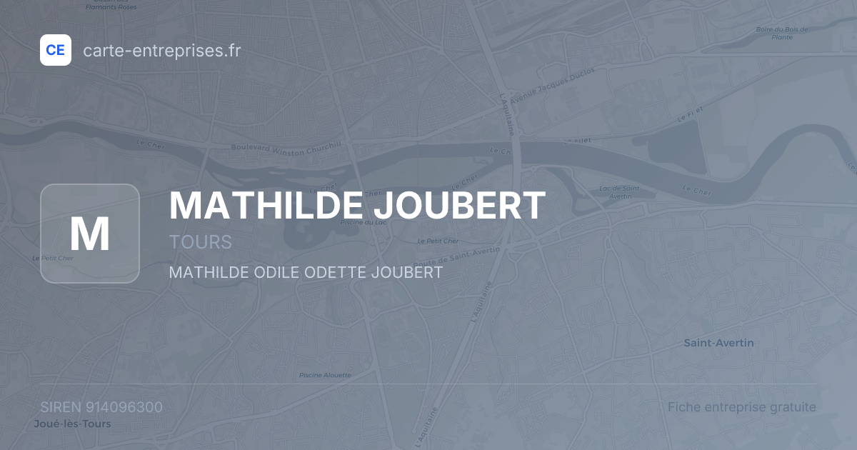 MATHILDE JOUBERT — 914096300 — fiche entreprise