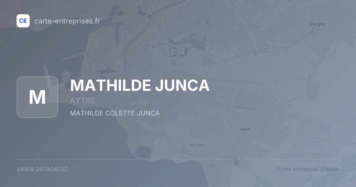 MATHILDE JUNCA — 397804030 — fiche entreprise